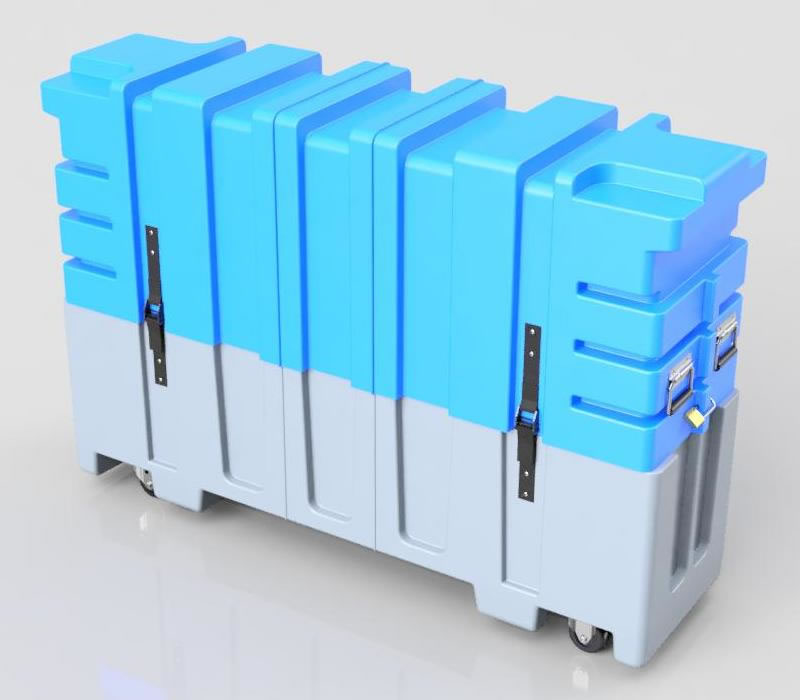 Adjustable TV Monitor Shipping Case Single 43" to 60" MC6038S Philly